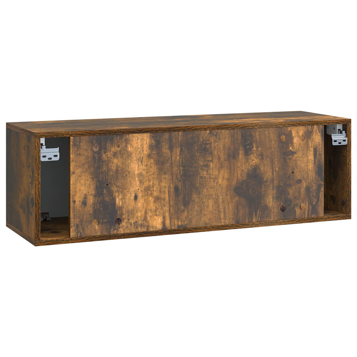 Væghængt TV-skab 98 x 31 x 30 cm Røget eg Konstrueret træ