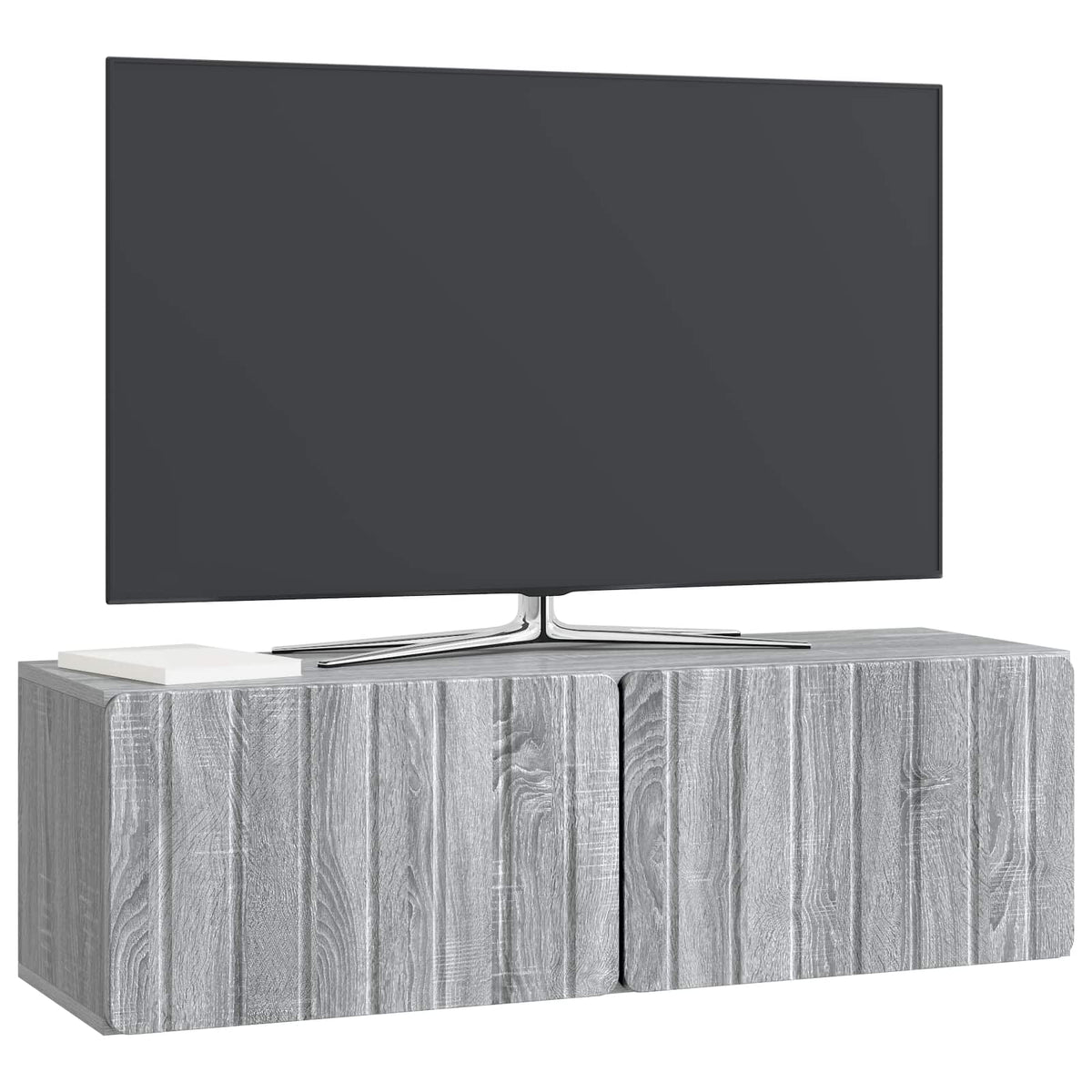 Væghængt TV-skab 98 x 31 x 30 cm Grå Sonoma Konstrueret træ
