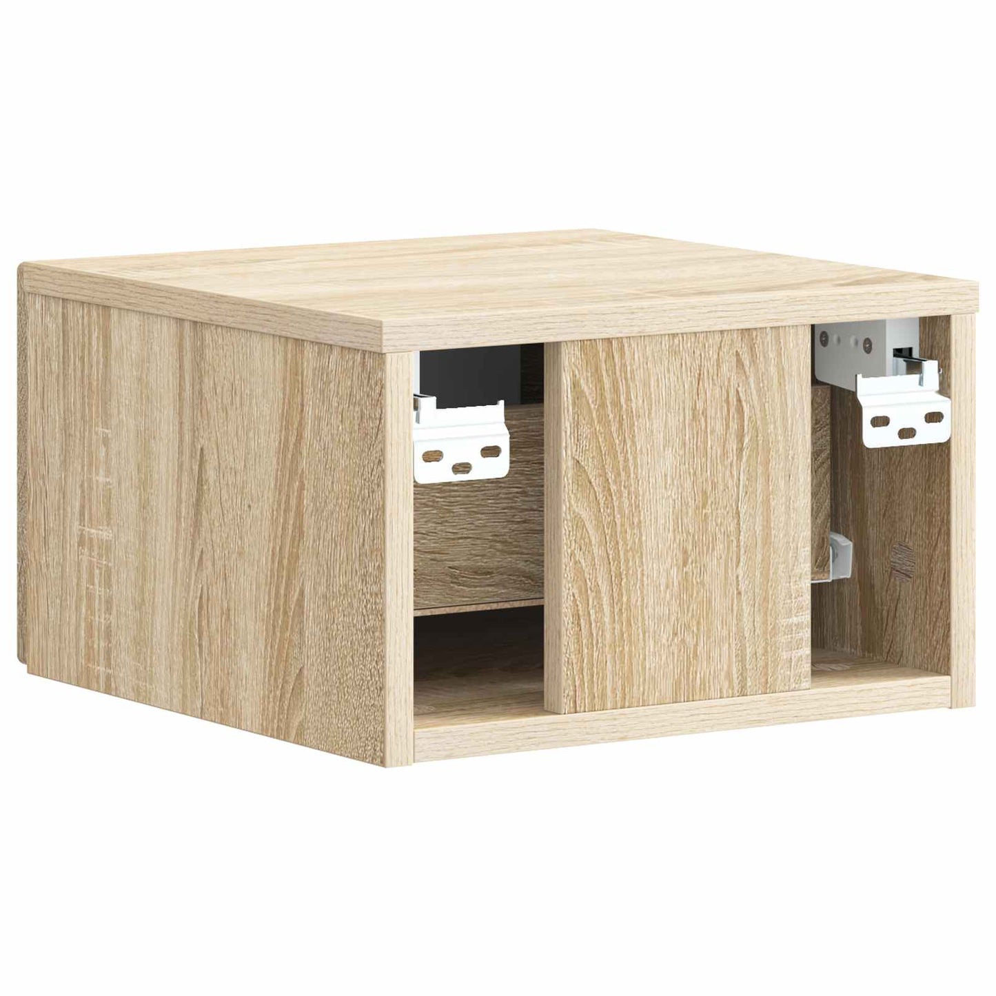 Væghængt Natbord Sonoma-eg 33 x 34,5 x 20 cm Konstrueret træ