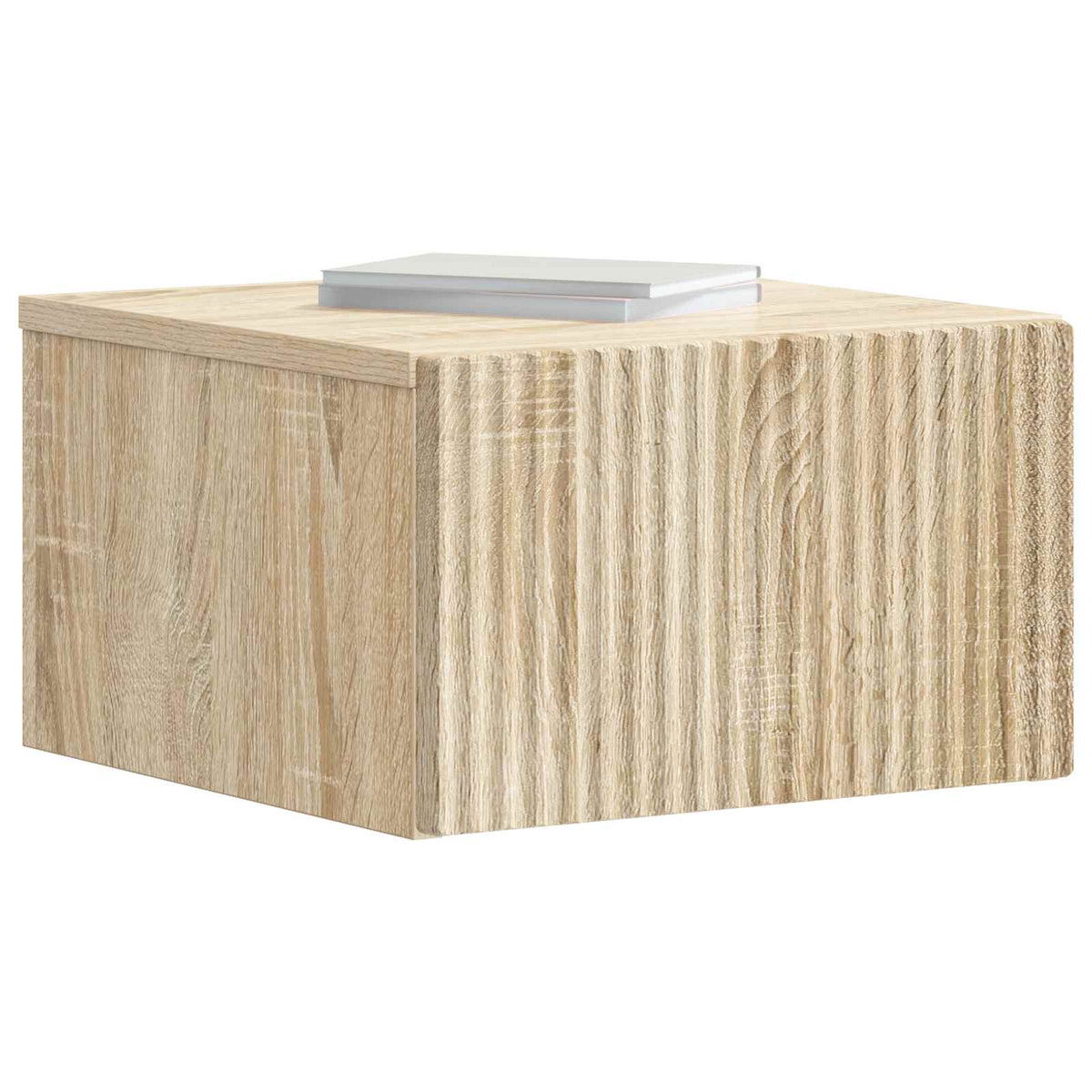 Væghængt Natbord Sonoma-eg 33 x 34,5 x 20 cm Konstrueret træ