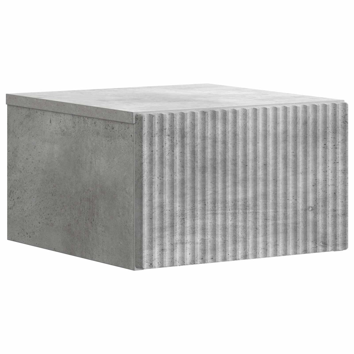 Væghængt Natbord Betongrå 33 x 34,5 x 20 cm Konstrueret træ