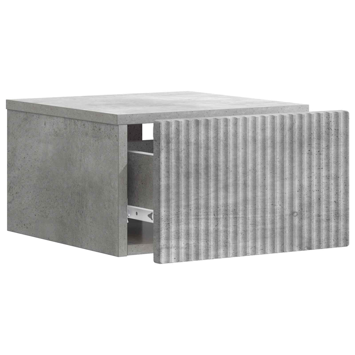 Væghængt Natbord Betongrå 33 x 34,5 x 20 cm Konstrueret træ