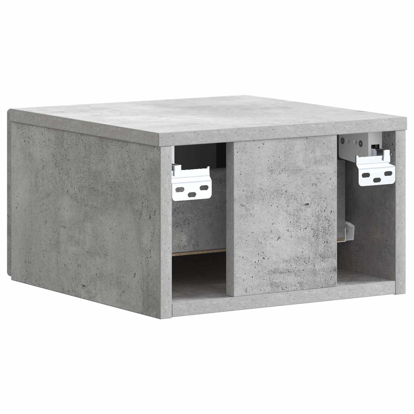 Væghængt Natbord Betongrå 33 x 34,5 x 20 cm Konstrueret træ
