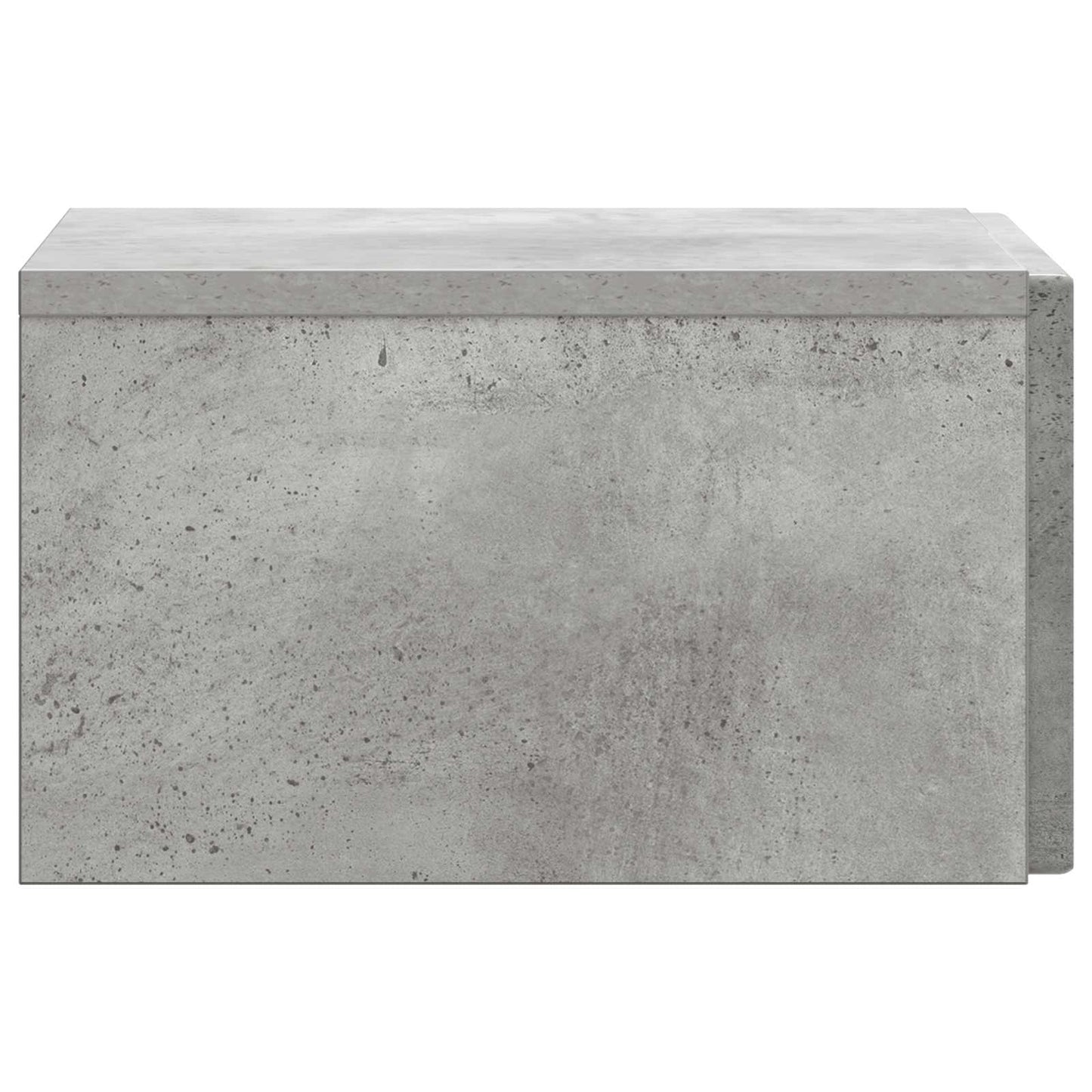 Væghængt Natbord Betongrå 33 x 34,5 x 20 cm Konstrueret træ
