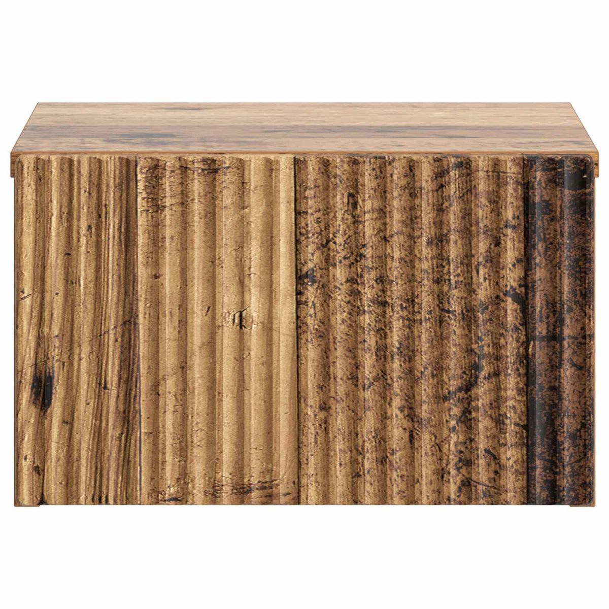 Væghængt Natbord 2 stk. Gammelt træ 33 x 34,5 x 20 cm