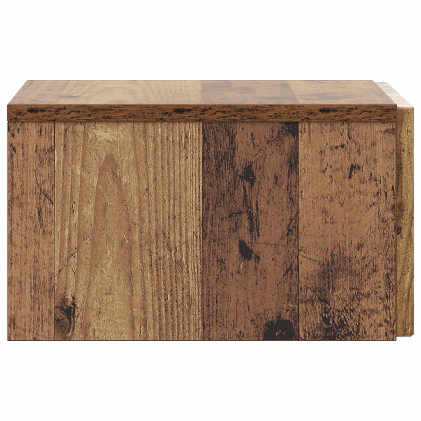 Væghængt Natbord 2 stk. Gammelt træ 33 x 34,5 x 20 cm