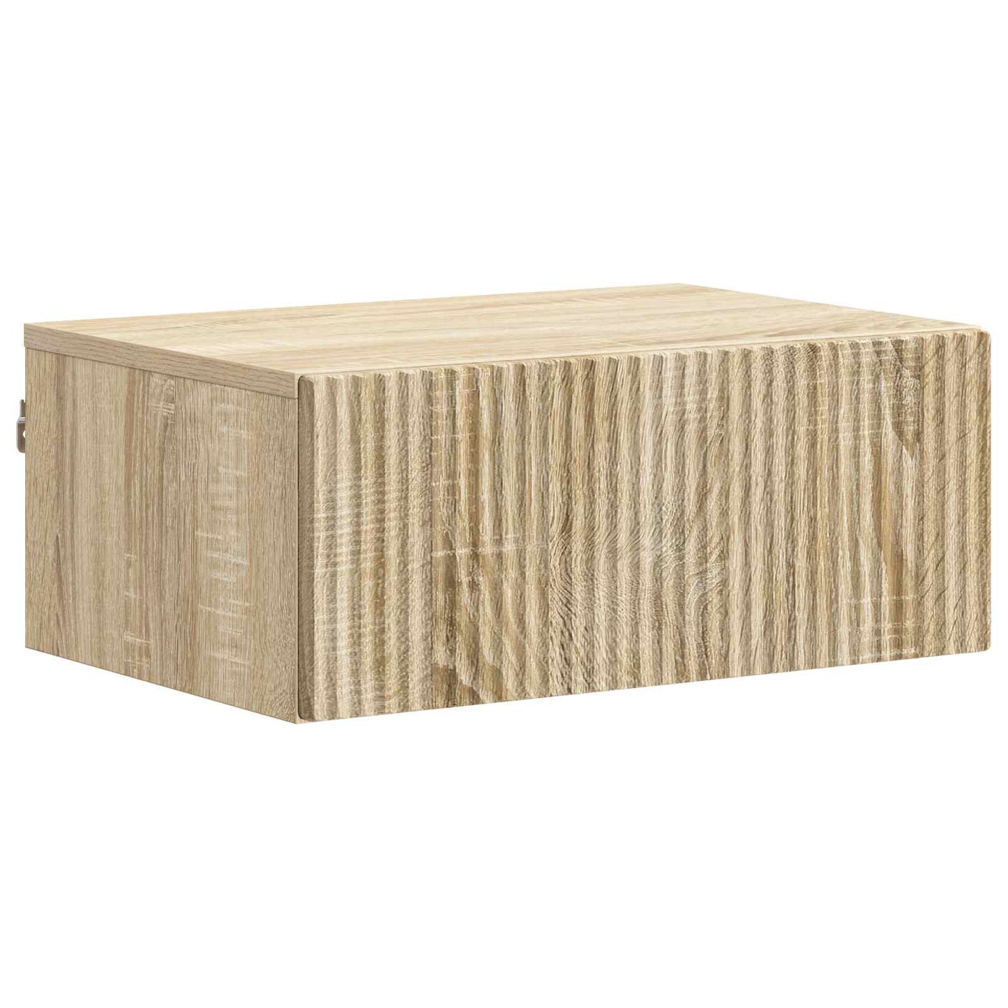 Væghængt Natbord Sonoma-eg 49 x 34,5 x 20 cm Konstrueret træ