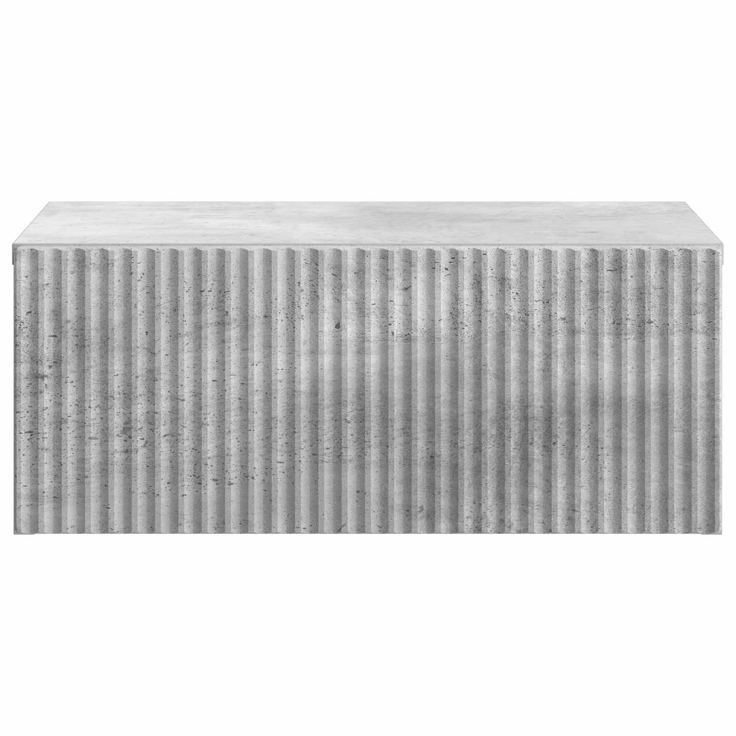 Væghængt Natbord Betongrå 49 x 34,5 x 20 cm Konstrueret træ