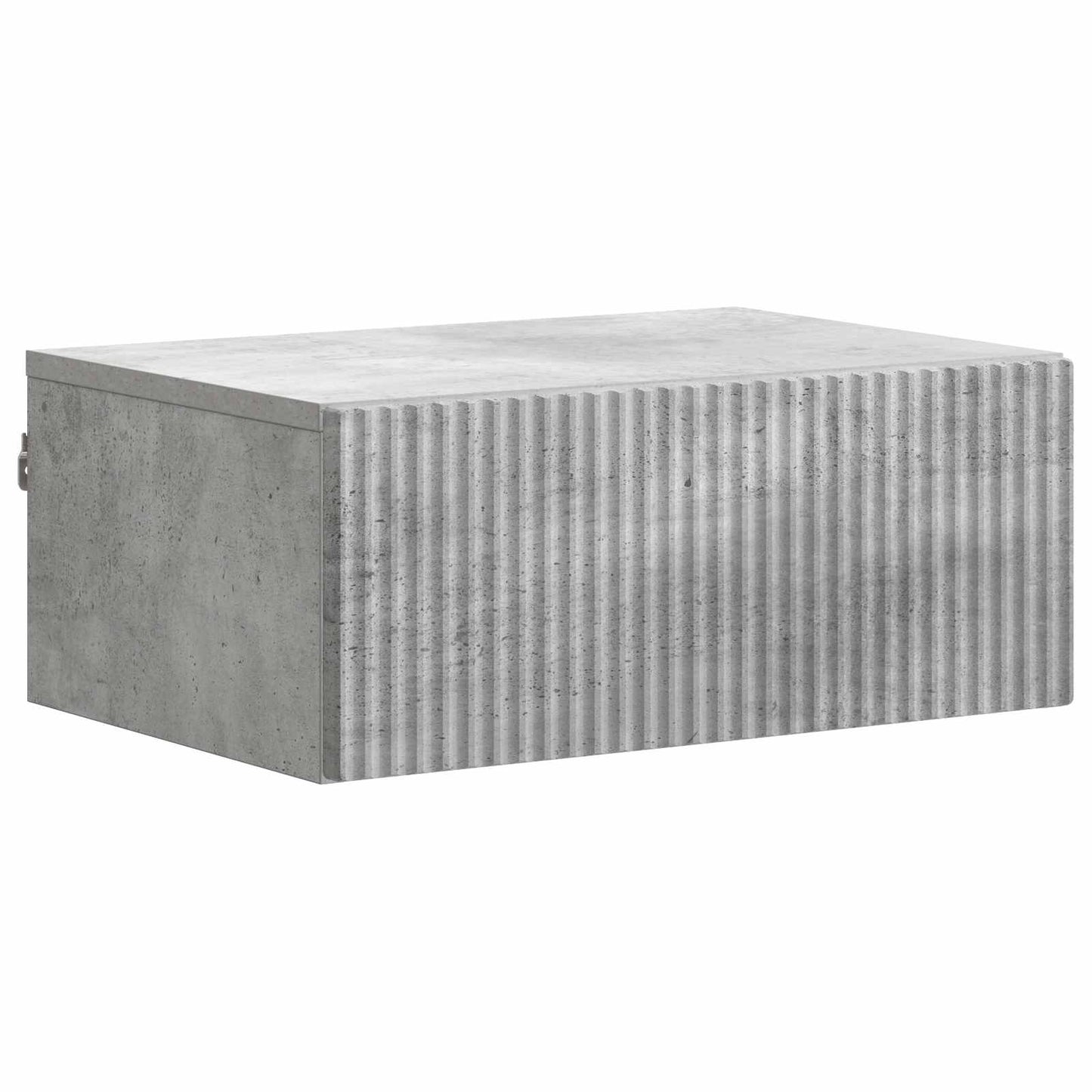Væghængt Natbord 2 stk. Betongrå 49 x 34,5 x 20 cm