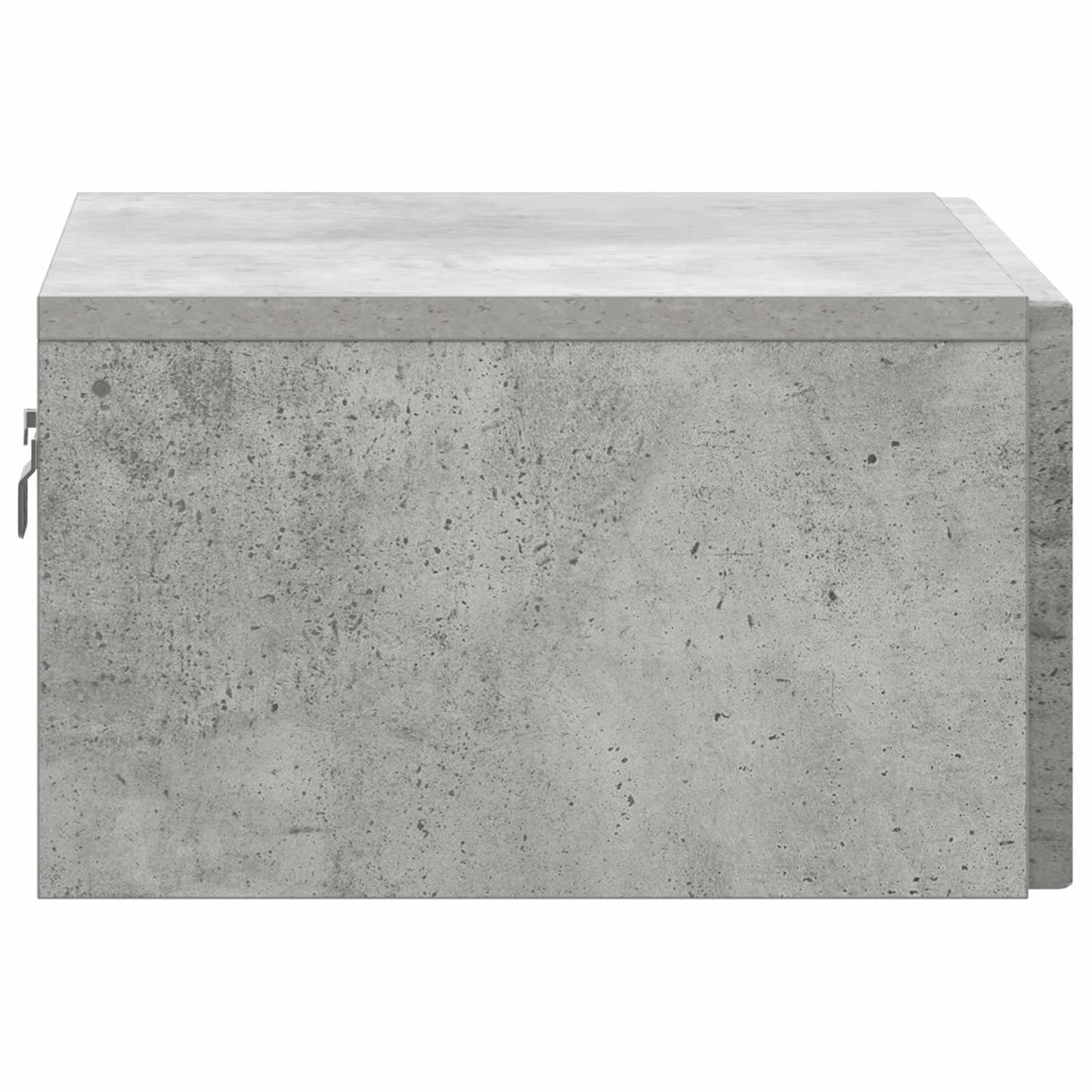 Væghængt Natbord 2 stk. Betongrå 49 x 34,5 x 20 cm