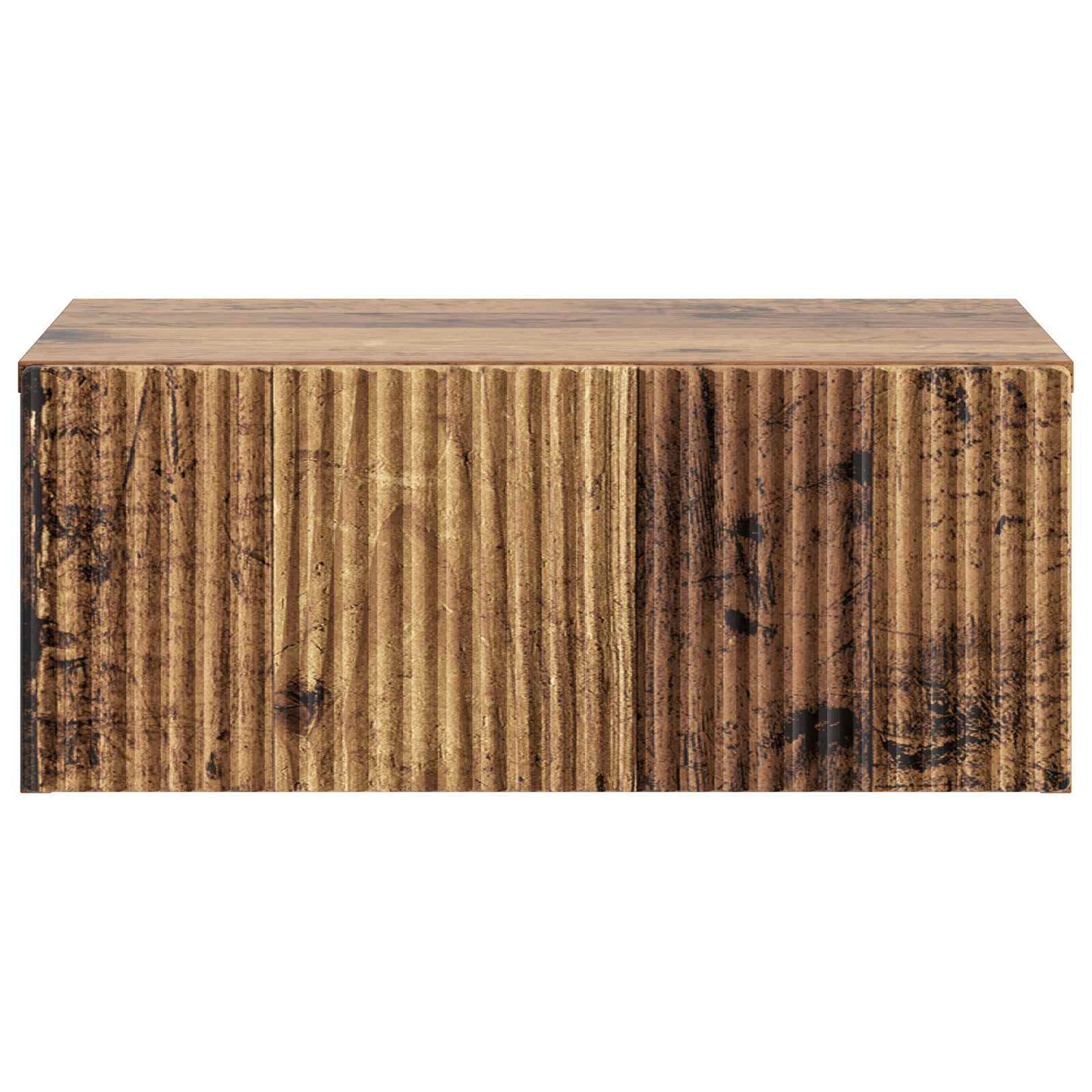 Væghængt Natbord 2 stk. Gammelt træ 49 x 34,5 x 20 cm