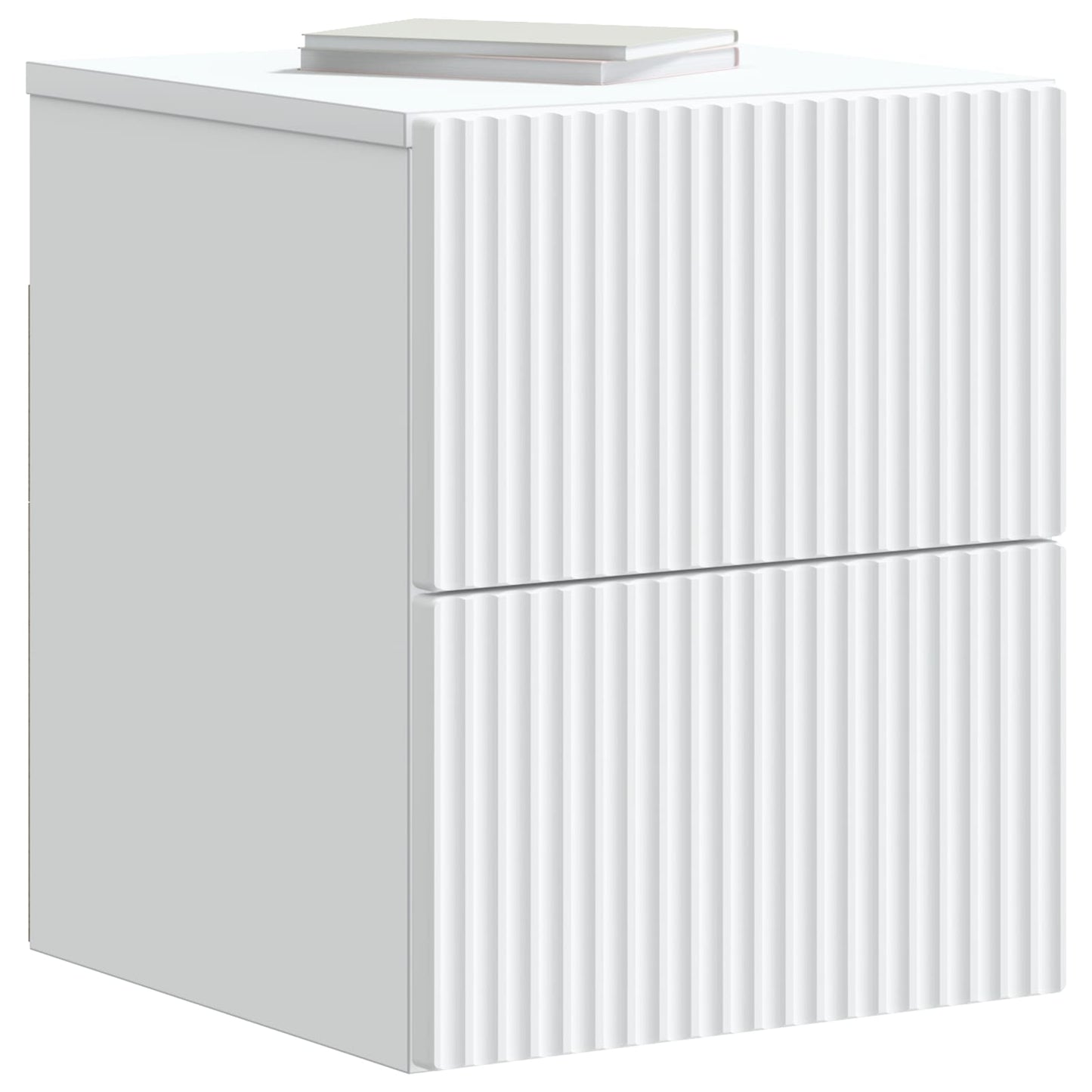Væghængt Natbord Hvid 33 x 34,5 x 40 cm Konstrueret træ