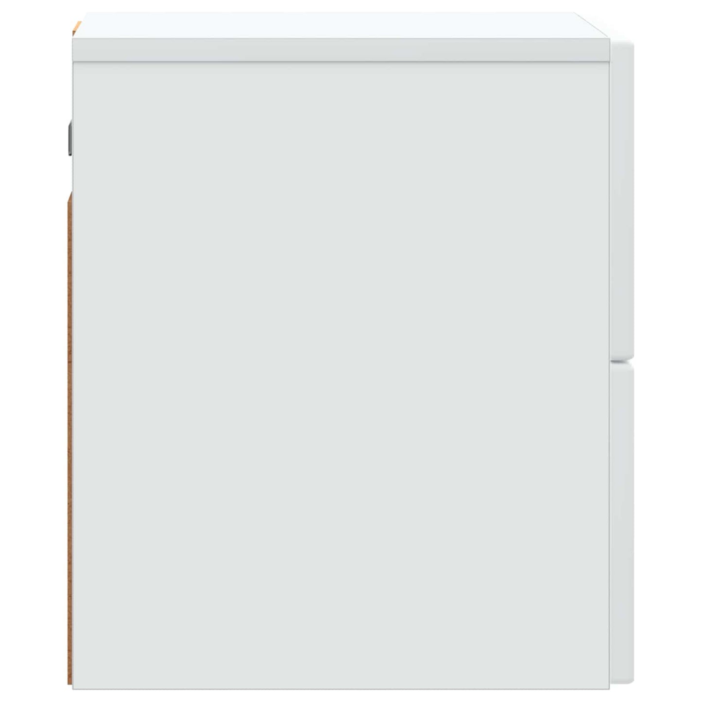 Væghængt Natbord 2 stk. Hvid 33 x 34,5 x 40 cm Konstrueret træ