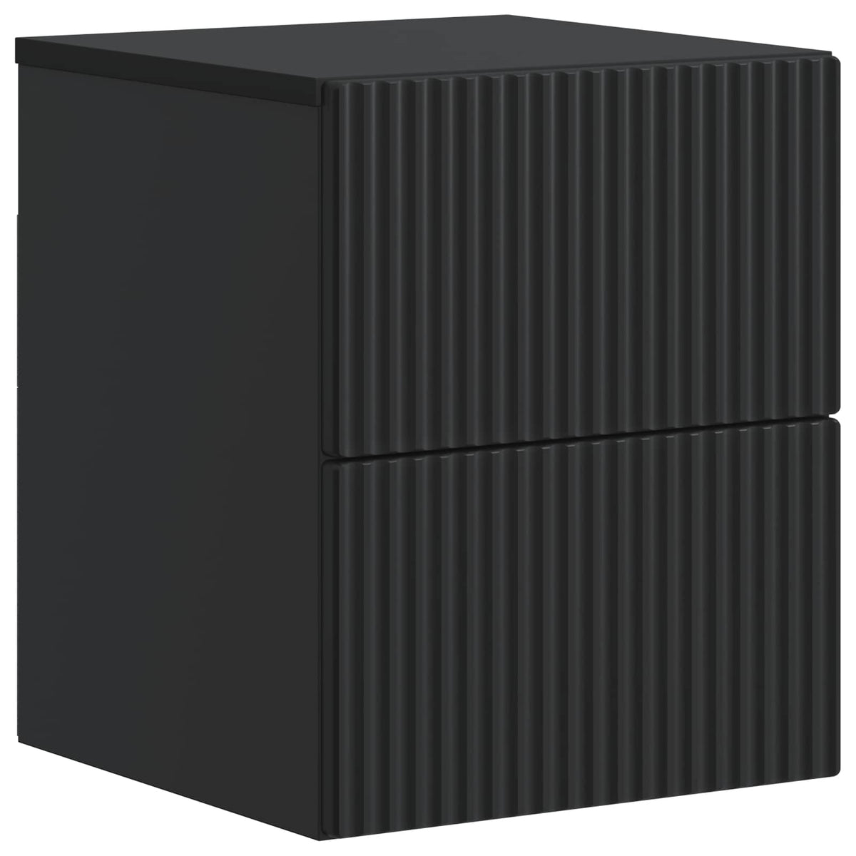 Væghængt Natbord Sort 33 x 34,5 x 40 cm Konstrueret træ