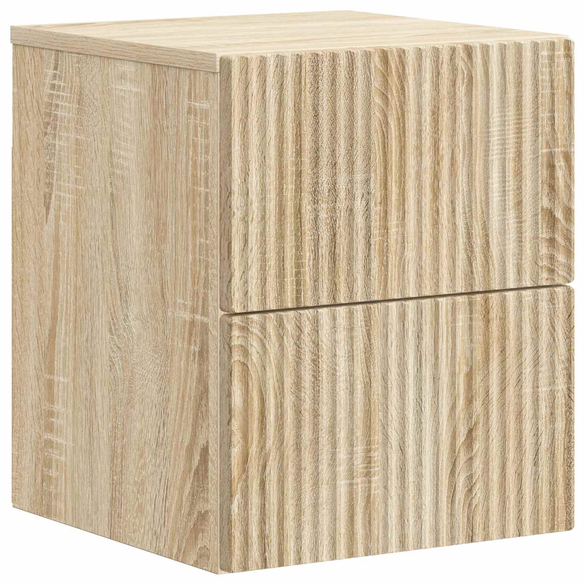 Væghængt Natbord Sonoma-eg 33 x 34,5 x 40 cm Konstrueret træ