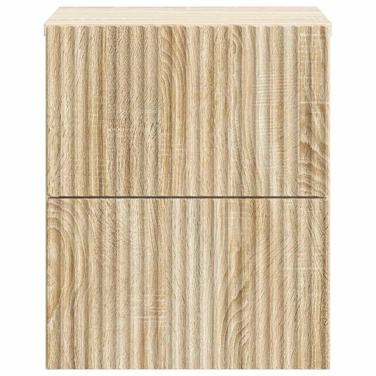 Væghængt Natbord 2 stk. Sonoma-eg 33 x 34,5 x 40 cm