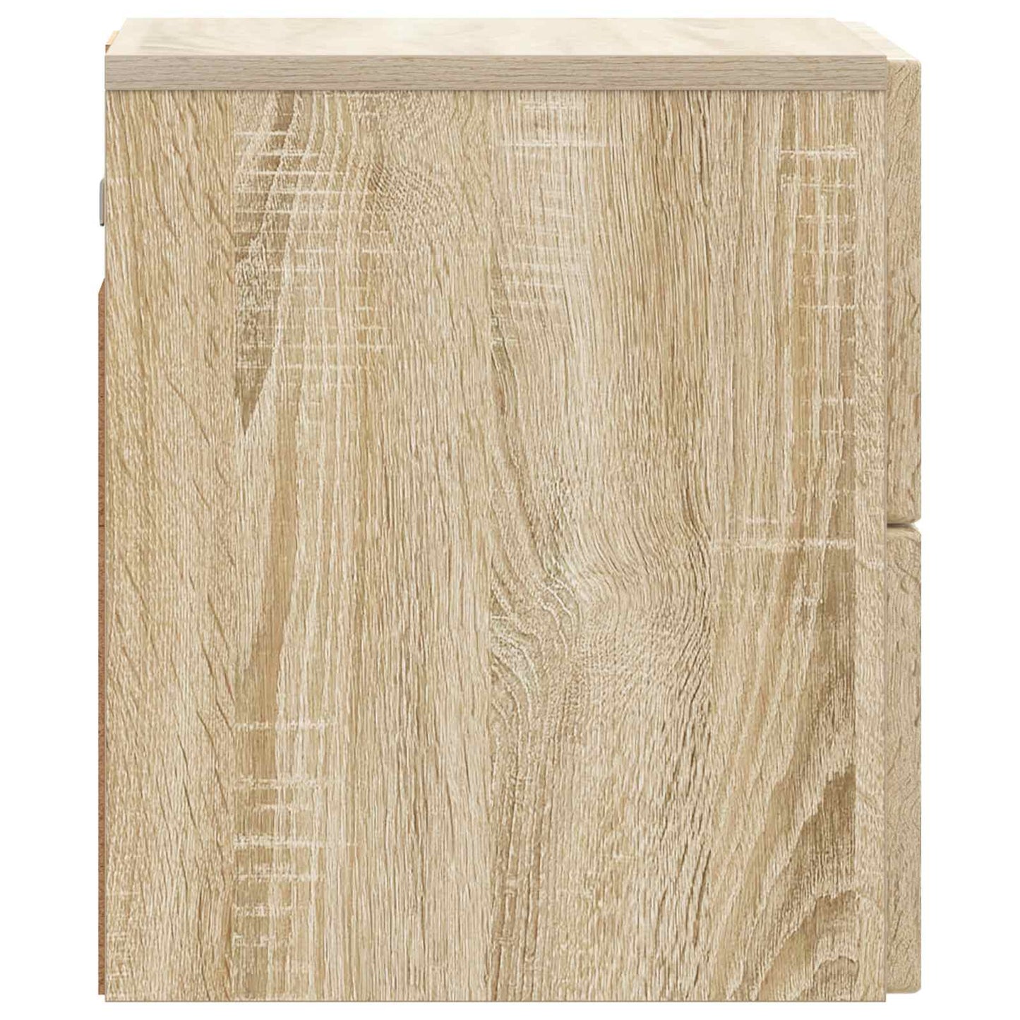 Væghængt Natbord 2 stk. Sonoma-eg 33 x 34,5 x 40 cm
