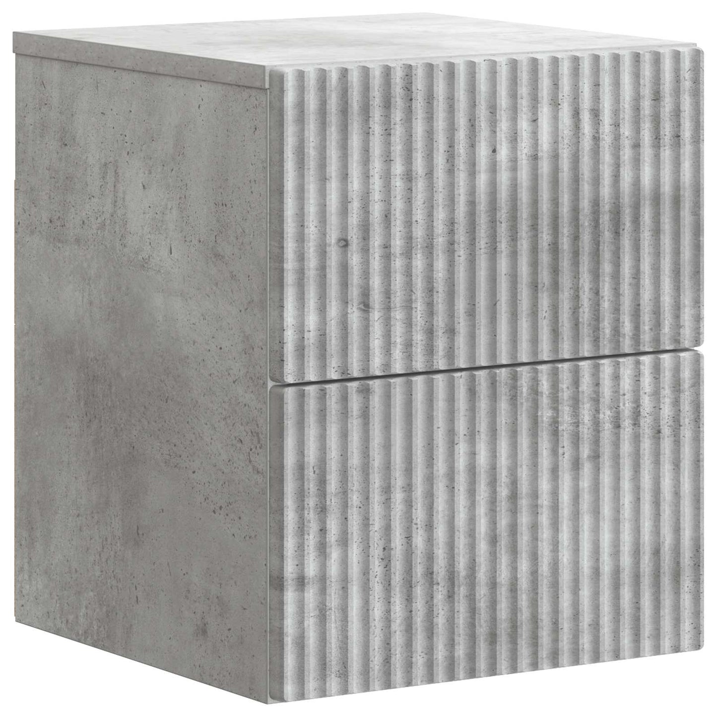 Væghængt Natbord Betongrå 33 x 34,5 x 40 cm Konstrueret træ