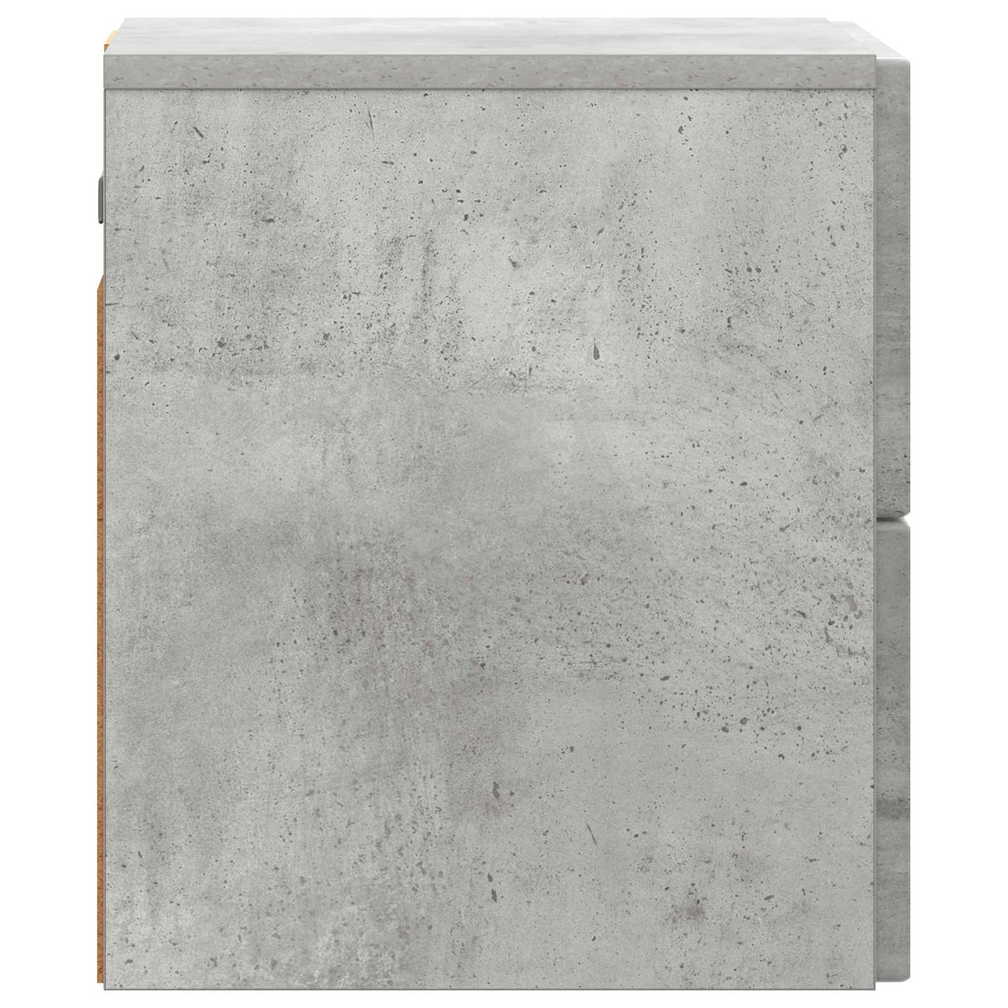 Væghængt Natbord 2 stk. Betongrå 33 x 34,5 x 40 cm