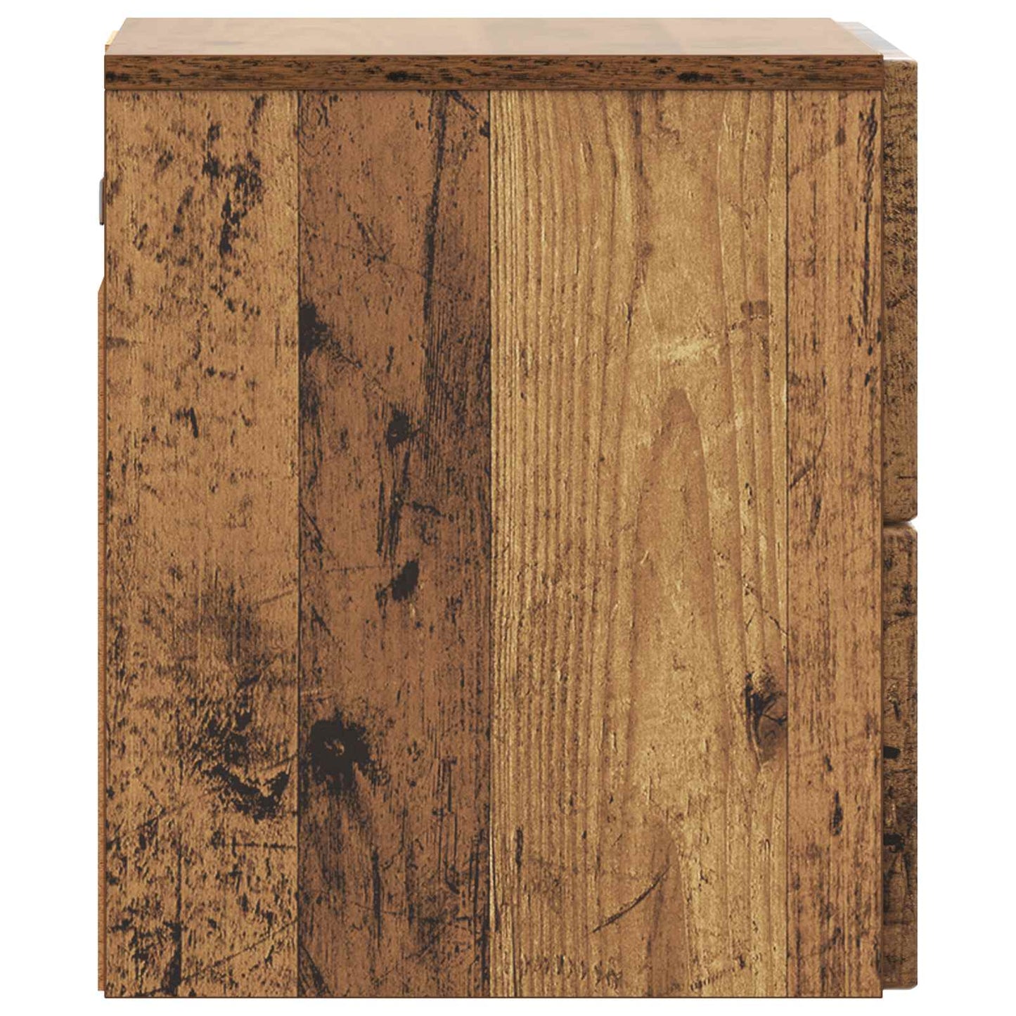 Væghængt Natbord 2 stk. Gammelt træ 33 x 34,5 x 40 cm
