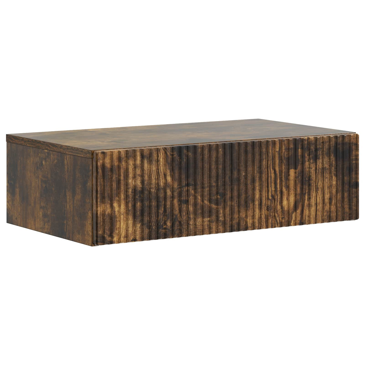 Væghængt Sideskab 59 x 34,5 x 17 cm Konstrueret træ Røget eg