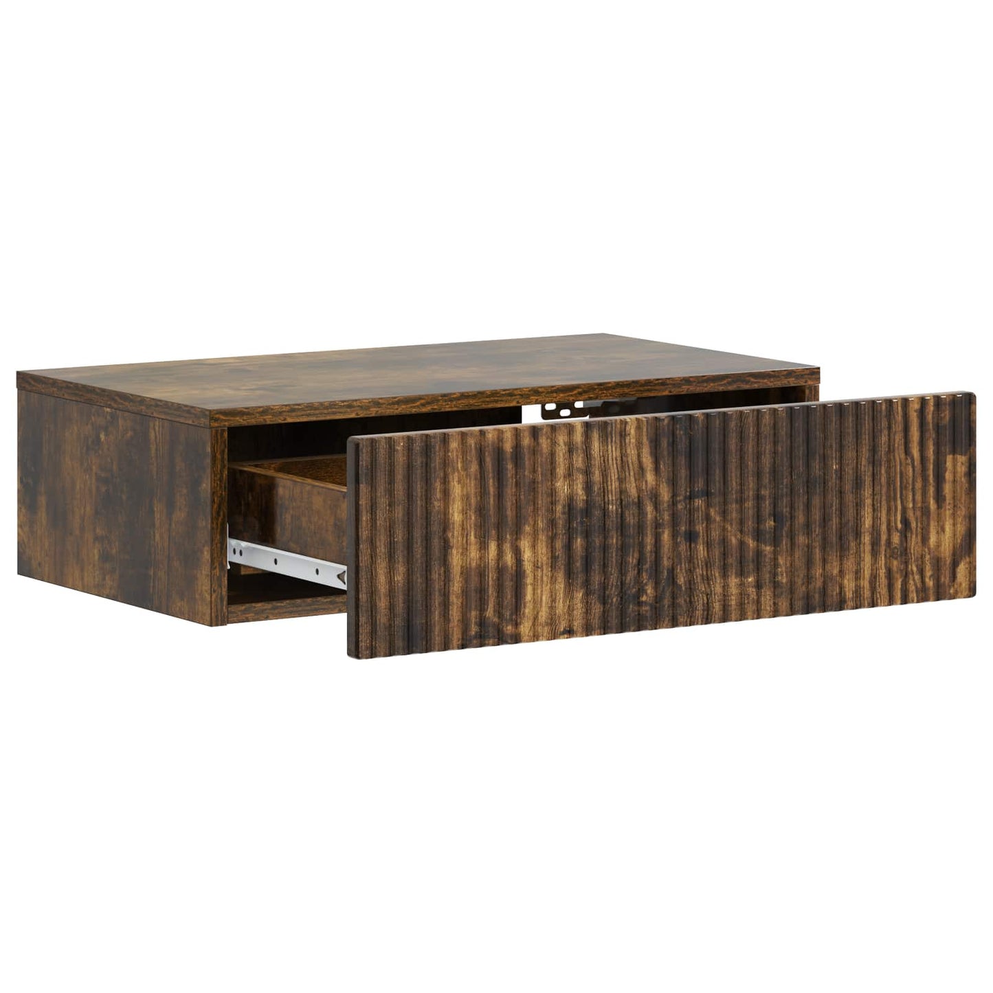 Væghængt Sideskab 59 x 34,5 x 17 cm Konstrueret træ Røget eg