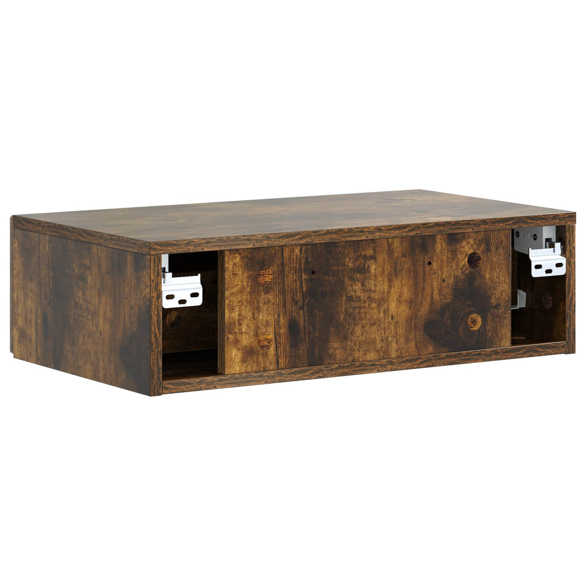 Væghængt Sideskab 59 x 34,5 x 17 cm Konstrueret træ Røget eg