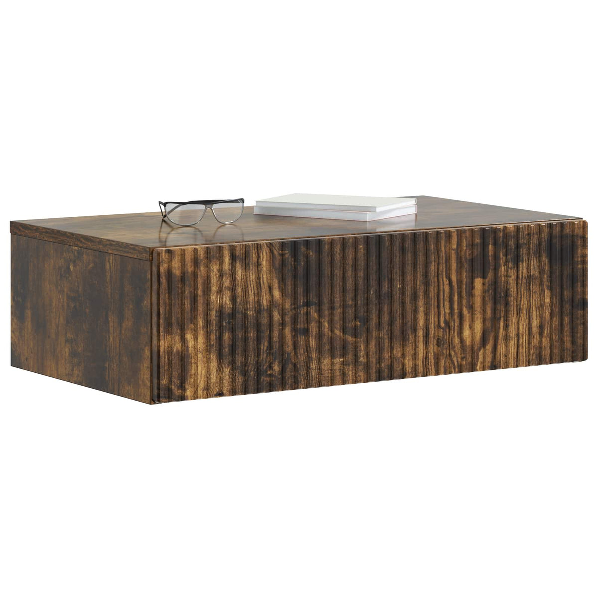 Væghængt Sideskab 59 x 34,5 x 17 cm Konstrueret træ Røget eg