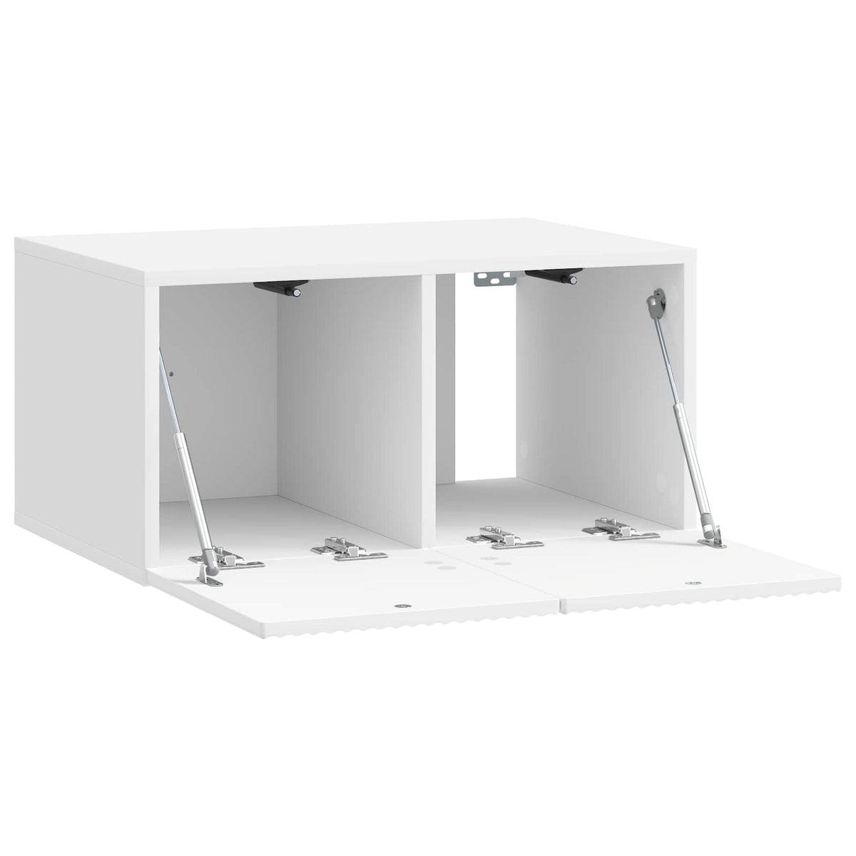 Væghængt TV-skab 59,5 x 41 x 30 cm Hvid højglans