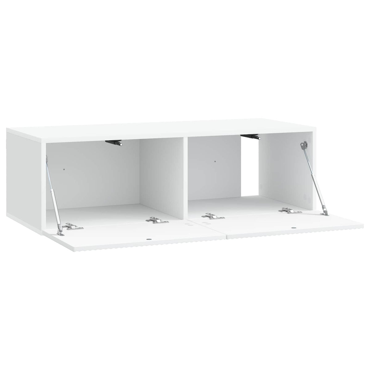 Væghængt TV-skab Hvid 98 x 41 x 30 cm Konstrueret træ