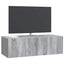 Væghængt TV-skab 98 x 41 x 30 cm Grå sonoma-eg Konstrueret træ