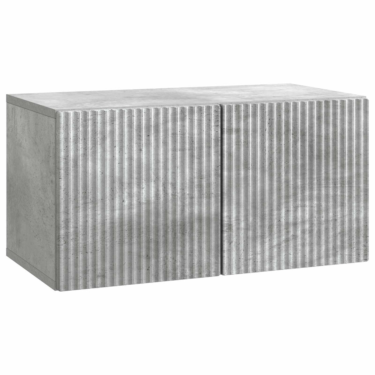 Væghængt TV-skab 59,5 x 31 x 30 cm Betongrå Konstrueret træ