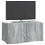 Væghængt TV-skab 59,5 x 31 x 30 cm Grå sonoma-eg