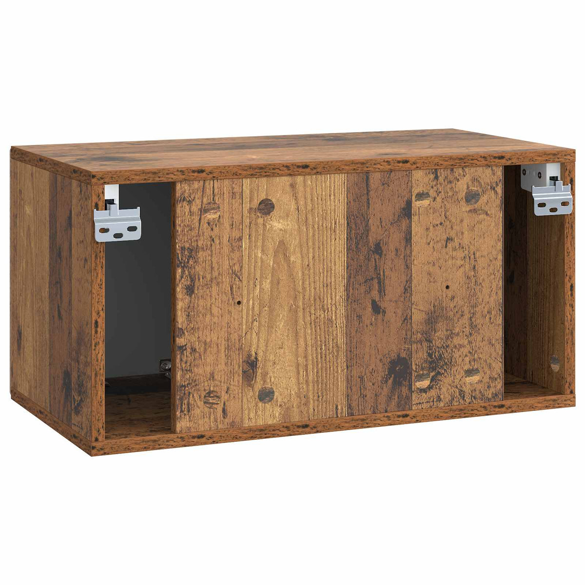 Væghængt TV-skab 59,5 x 31 x 30 cm Gammelt træ Konstrueret træ