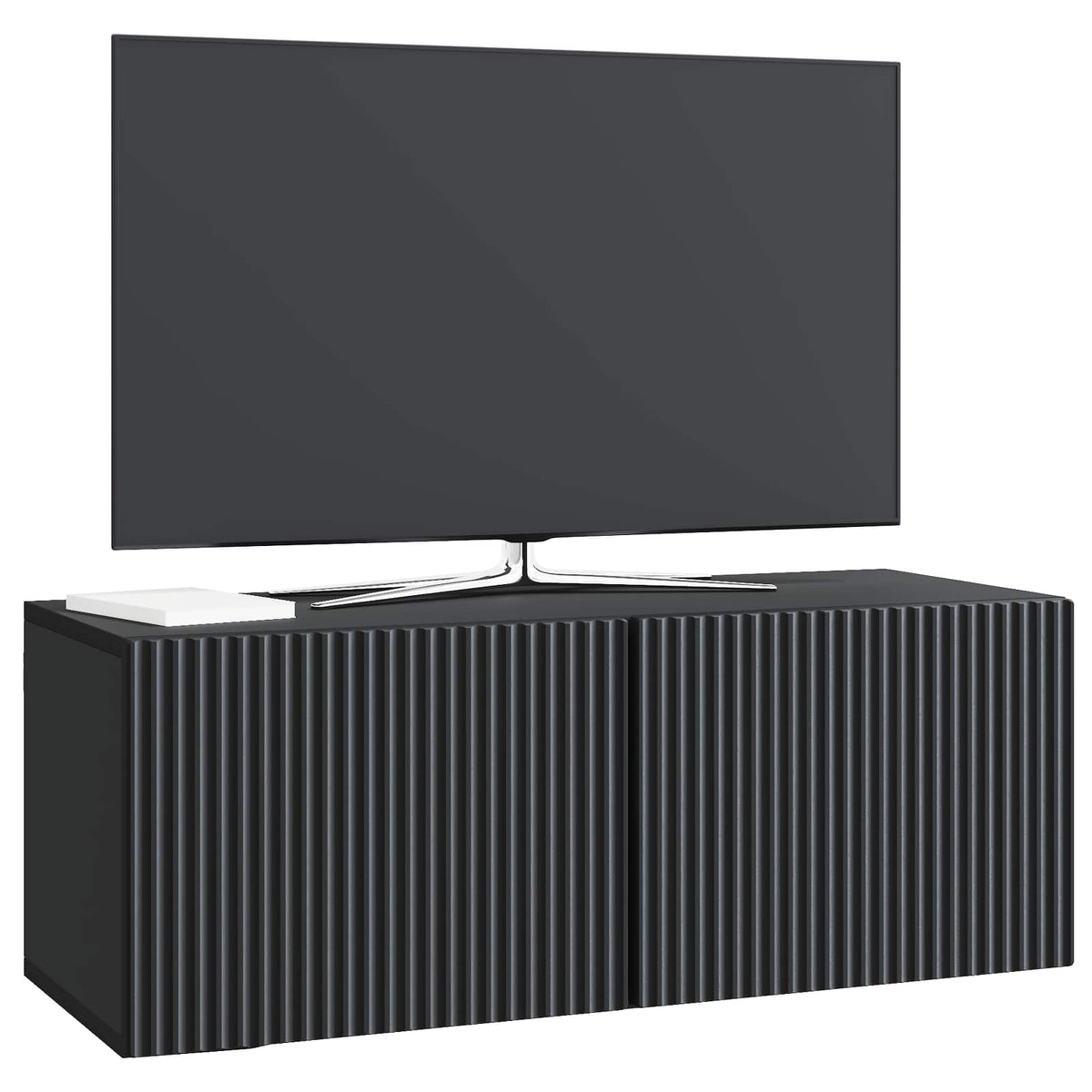 Væghængt TV-skab 78,5 x 31 x 30 cm Sort Konstrueret træ