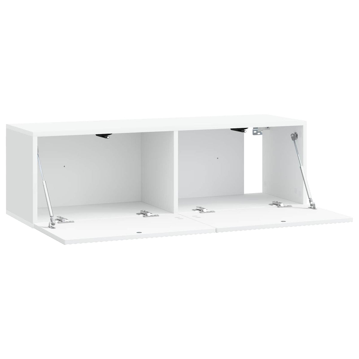 Væghængt TV-skab Hvid 98 x 31 x 30 cm Konstrueret træ