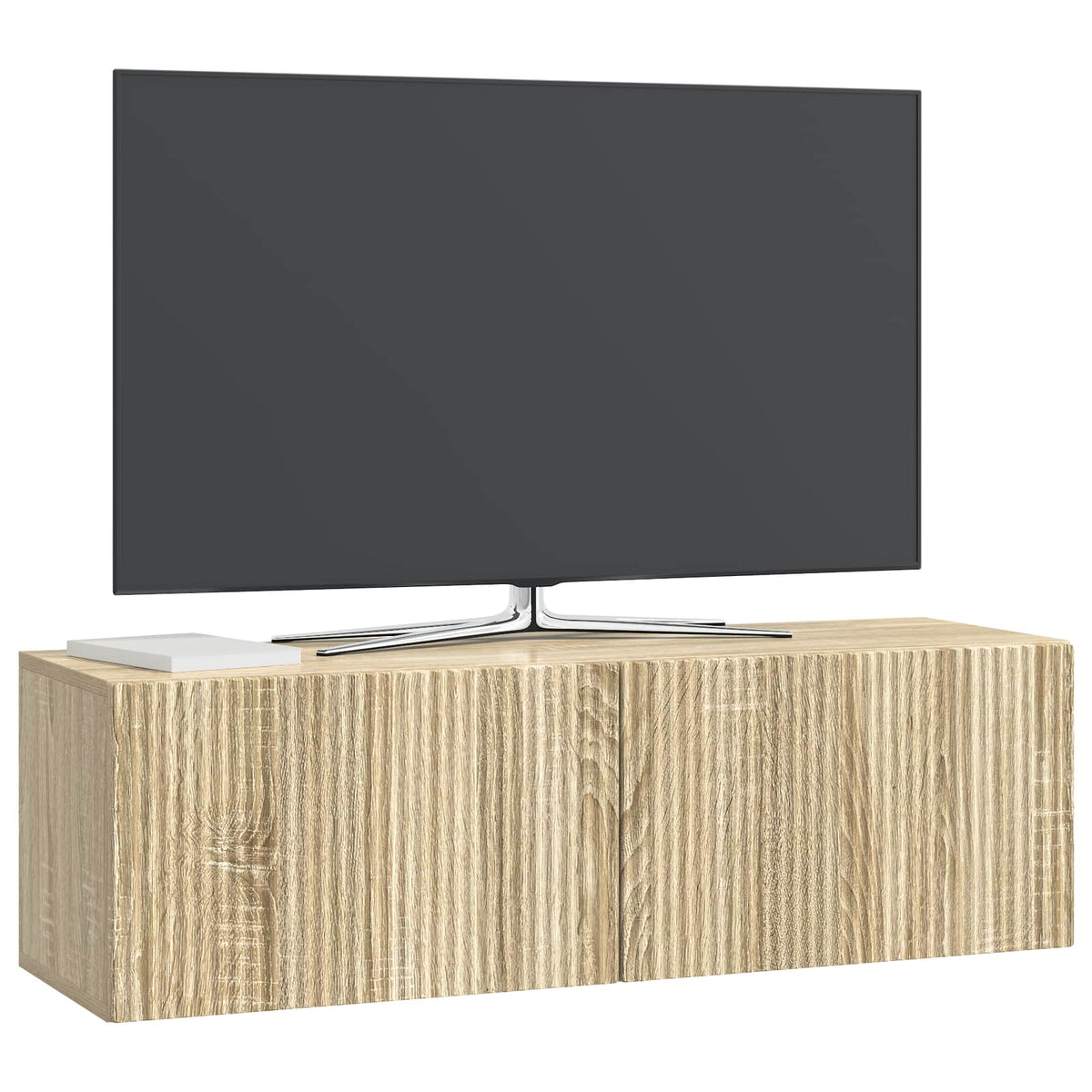 Væghængt TV-skab 98 x 31 x 30 cm Sonoma-eg Konstrueret træ