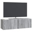 Væghængt TV-skab 98 x 31 x 30 cm Grå sonoma-eg Konstrueret træ