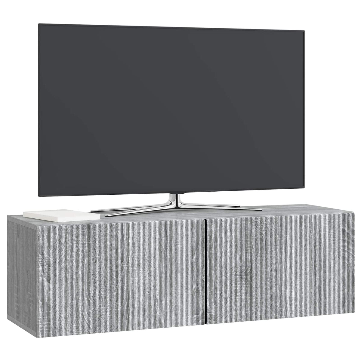 Væghængt TV-skab 98 x 31 x 30 cm Grå sonoma-eg Konstrueret træ