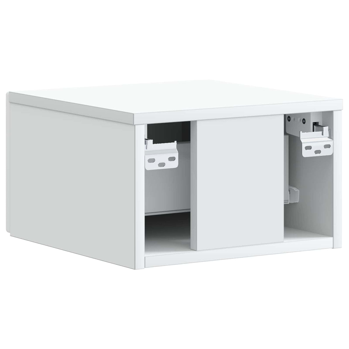 Væghængt Natbord 2 stk. Hvid 34,5 x 33 x 20 cm Konstrueret træ