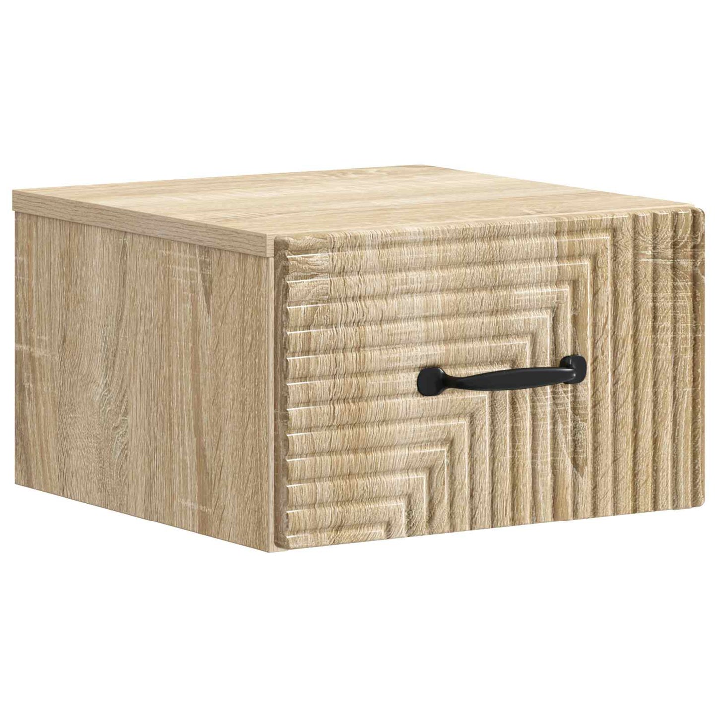 Væghængt Natbord Sonoma-eg 34,5 x 33 x 20 cm Konstrueret træ