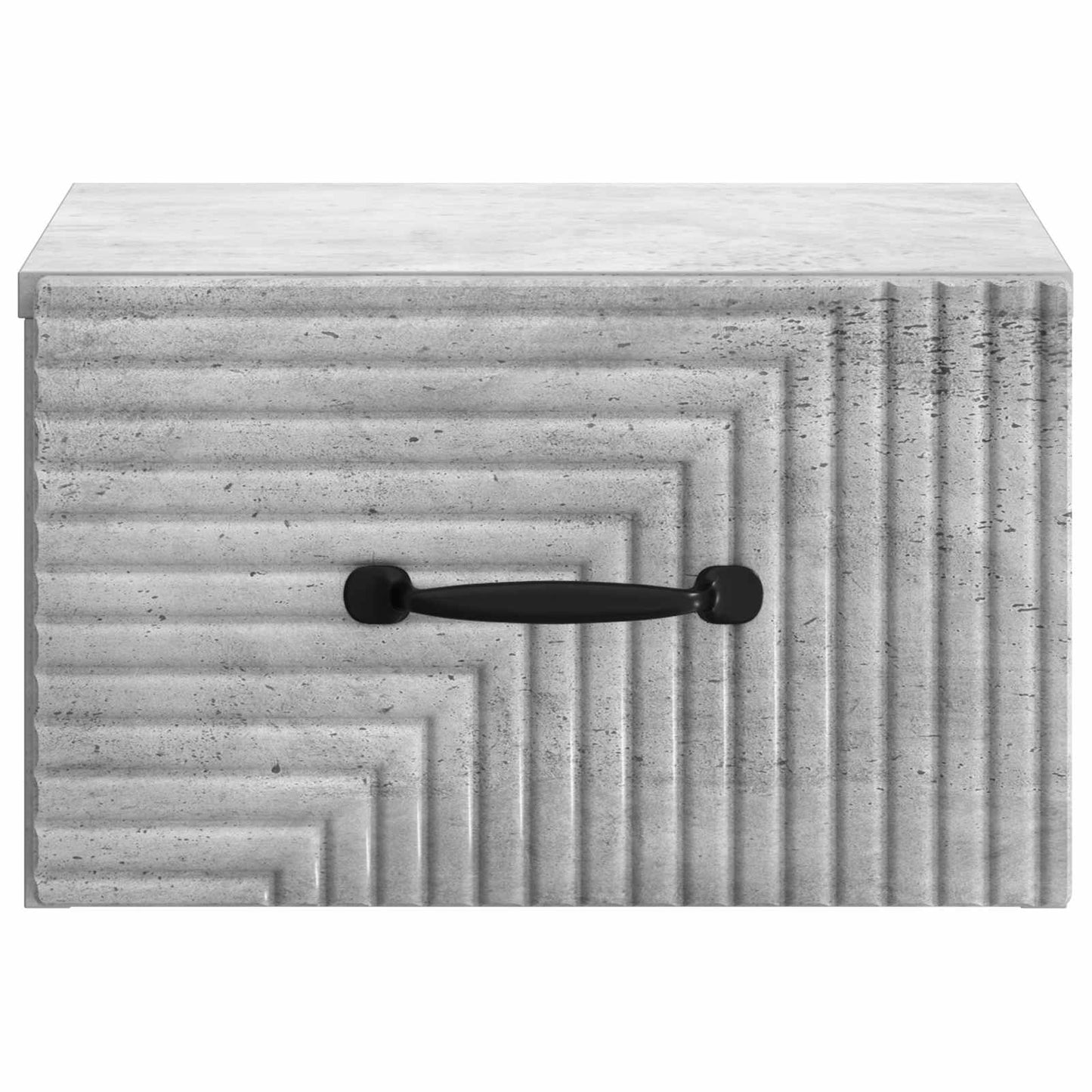 Væghængt Natbord 2 stk. Betongrå 34,5 x 33 x 20 cm