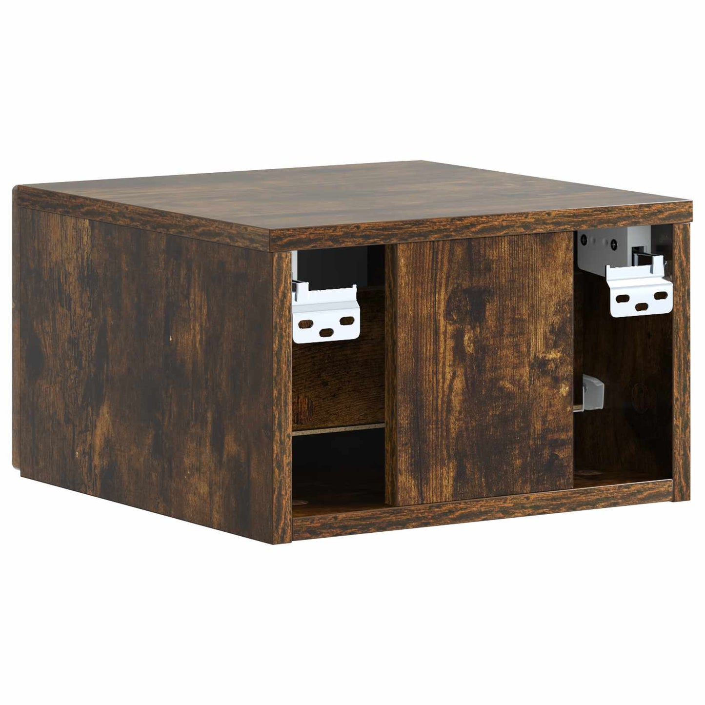 Væghængt Natbord Røget eg 34,5 x 33 x 20 cm Konstrueret træ