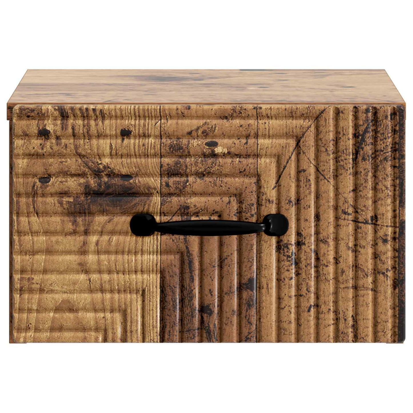 Væghængt Natbord 2 stk. Gammelt træ 34,5 x 33 x 20 cm