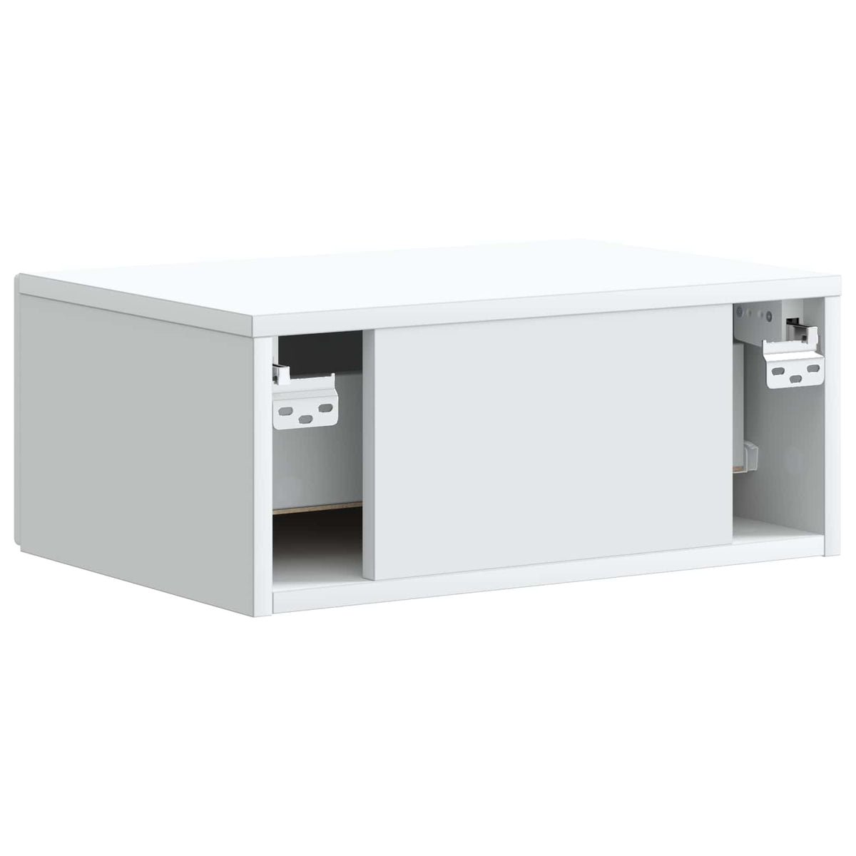 Væghængt Natbord 2 stk. Hvid 49 x 34,5 x 20 cm Konstrueret træ