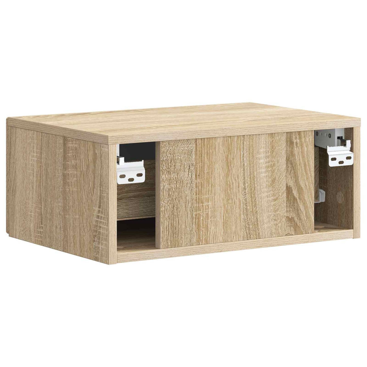 Væghængt Natbord Sonoma-eg 49 x 34,5 x 20 cm Konstrueret træ