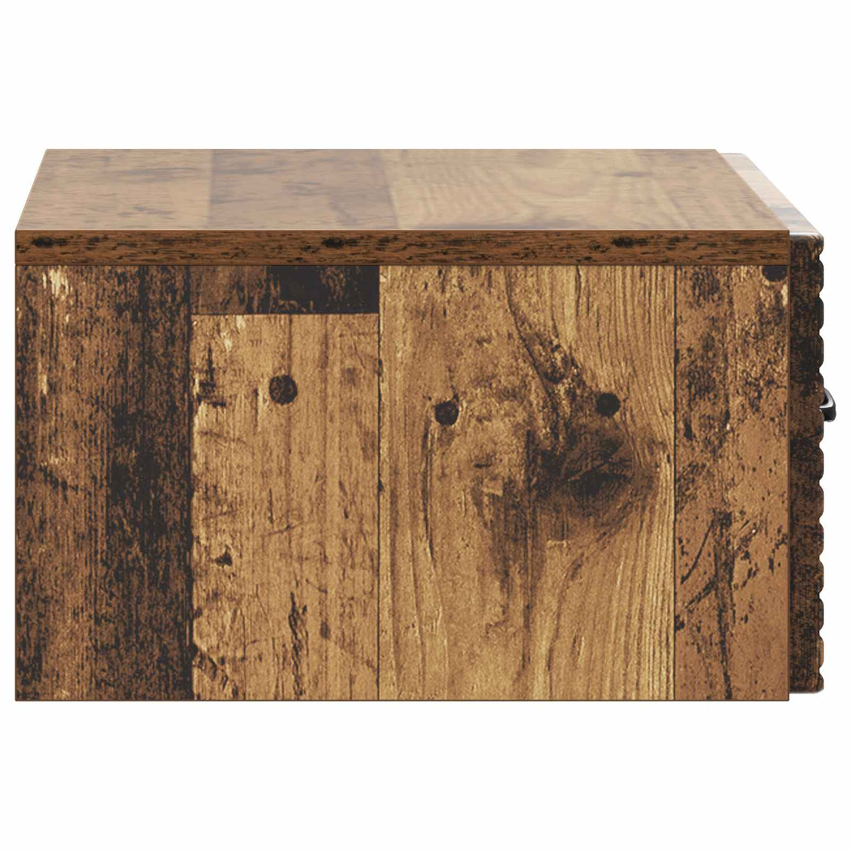 Væghængt Natbord 2 stk. Gammelt træ 49 x 34,5 x 20 cm