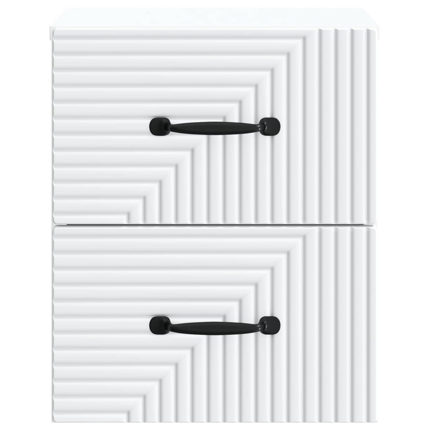 Væghængt Natbord 2 stk. Hvid 34,5 x 33 x 40 cm Konstrueret træ