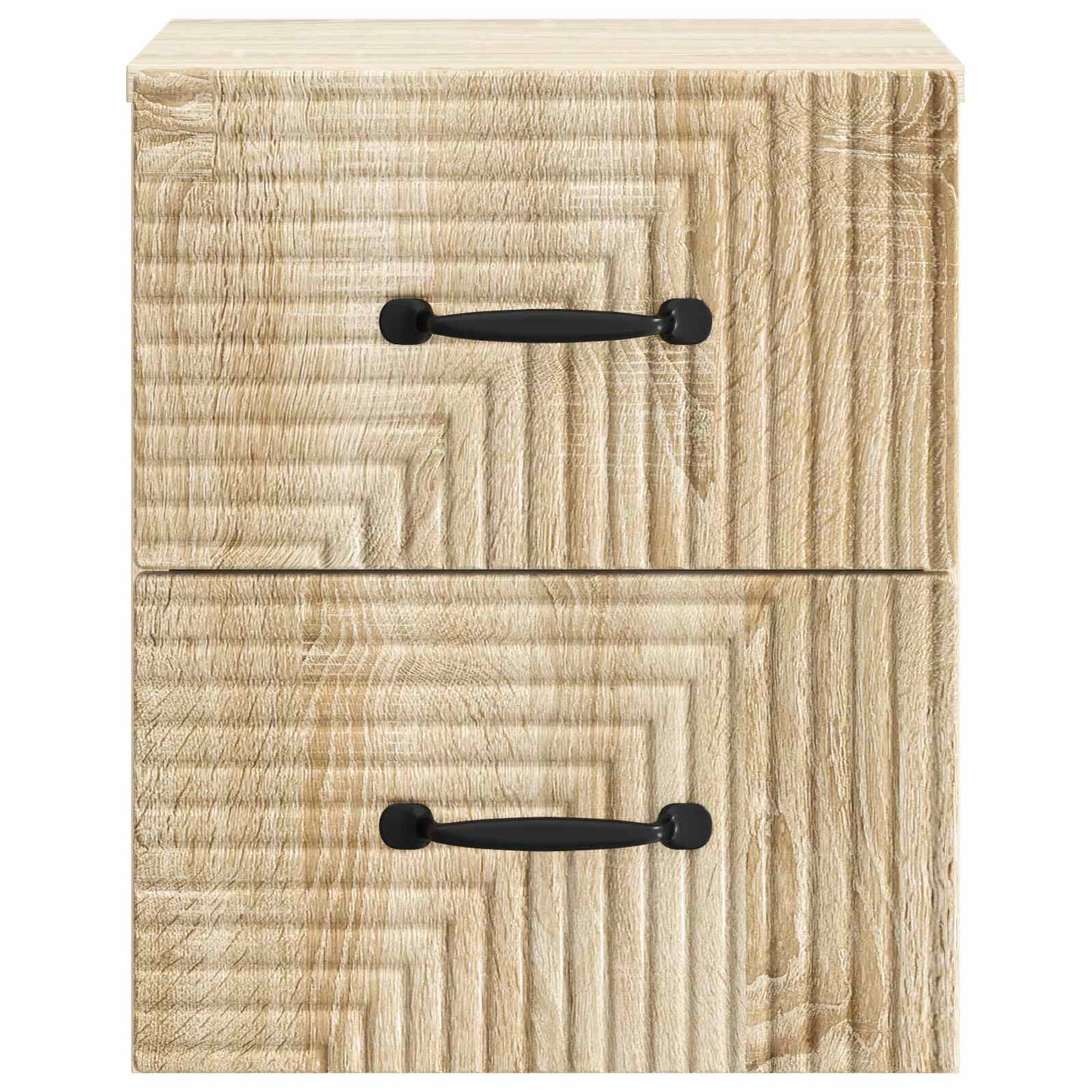 Væghængt Natbord Sonoma-eg 34,5 x 33 x 40 cm Konstrueret træ