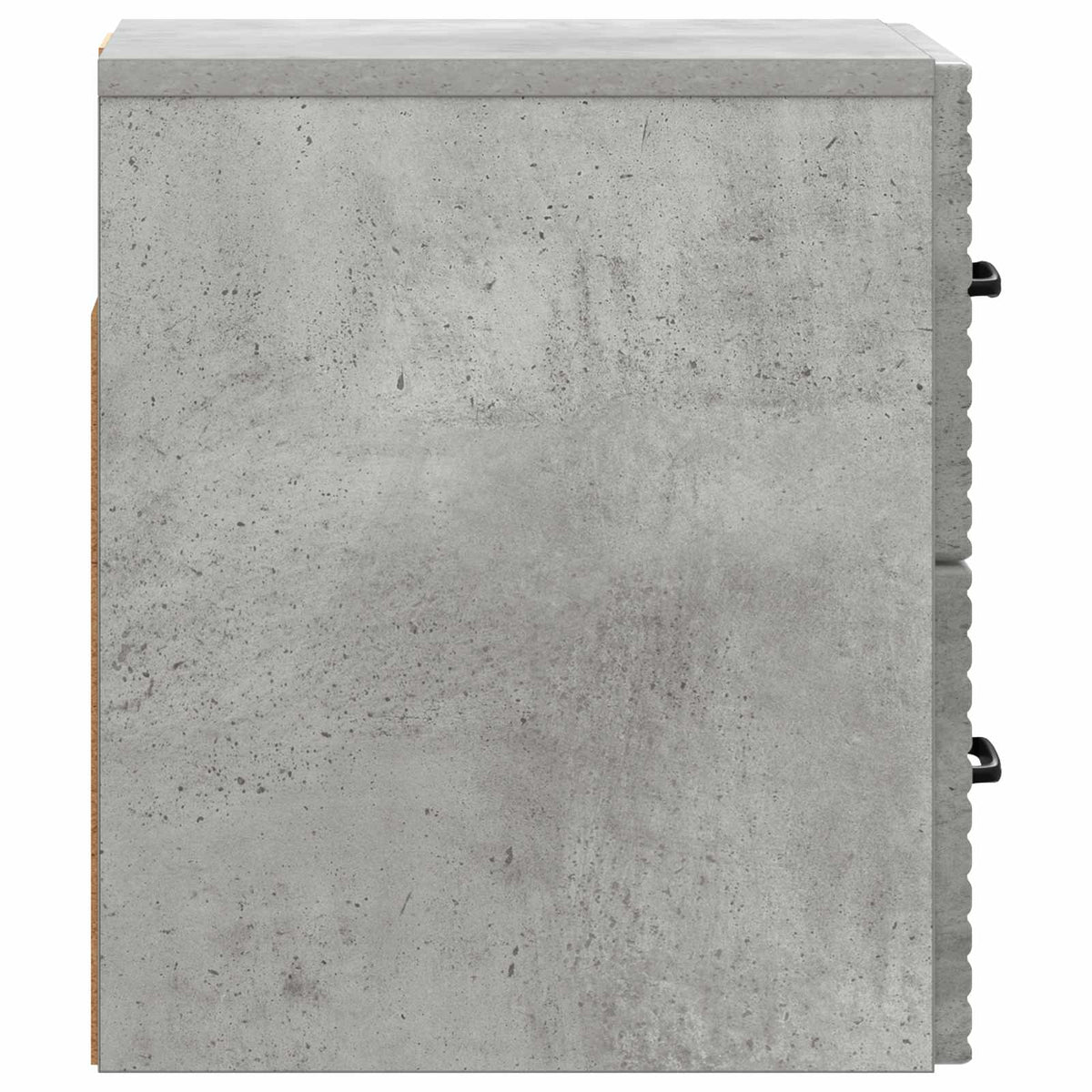 Væghængt Natbord 2 stk. Betongrå 34,5 x 33 x 40 cm